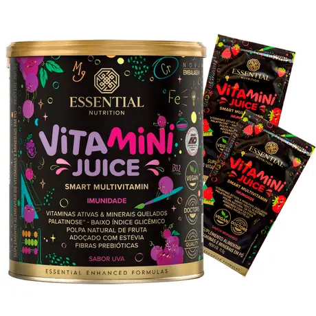 Vitamini Juice Essential Sabor Uva 280,8g Ganhe Brinde