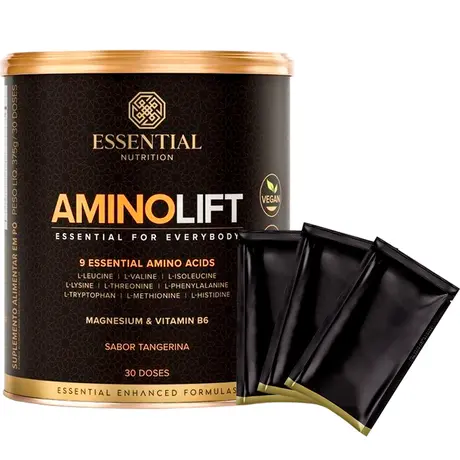 Aminolift Essential Nutrition Sabor Tangerina 375g Ganhe Brinde
