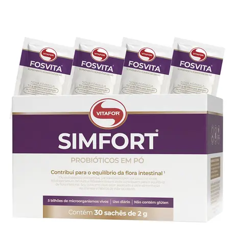 Simfort Vitafor 30 Sachês de 2g Ganhe Brinde
