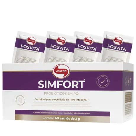 Simfort Vitafor 60 Sachês de 2g Ganhe Brinde