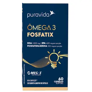 Ômega 3 Fosfatix Puravida 60 Cápsulas