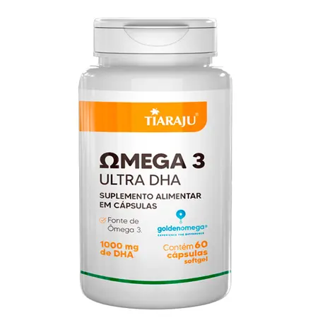 Ômega 3 Ultra DHA Tiaraju 60 Cápsulas Softgel