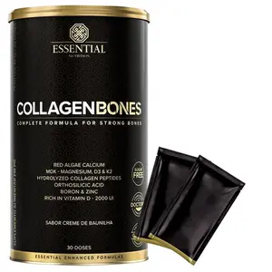 Collagen Bones Essential Nutrition Creme de Baunilha 483g Ganhe Brinde