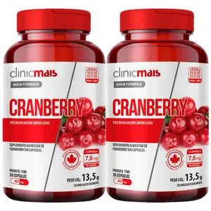 Kit 2 Cranberry Clinicmais 30 Cápsulas