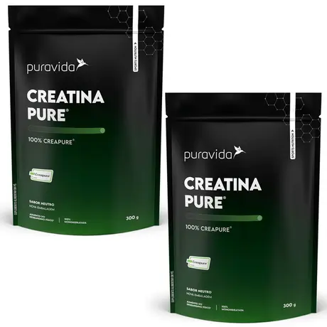 Kit 2 Creatina Creapure Puravida 300g