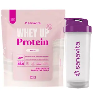 Whey Up Protein Sanavita Neutro 840g Ganhe Brinde
