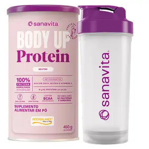 Body Up Protein Bodybalance Sanavita Sabor Neutro 450g Ganhe Brinde