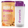 Vegan Up Protein Sanavita Sabor Caramel Coffee 450g Ganhe Brinde