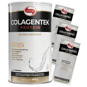Colagentek Protein Bodybalance Vitafor 460g Neutro Ganhe Brinde