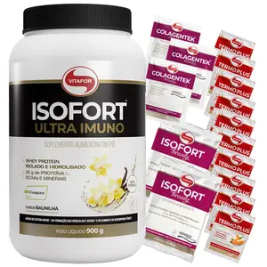 Isofort Ultra Imuno com Creapure Vitafor Baunilha 900g Ganhe Brinde