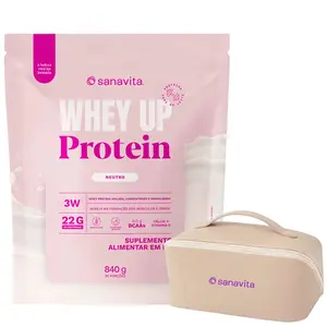 Whey Up Protein Sanavita Neutro 840g Ganhe Brinde Exclusivo
