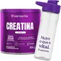 Creatina Sanavita 300g Ganhe Garrafa BPA Free 500ml