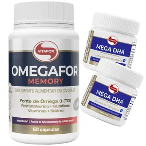 Omegafor Memory Vitafor 60 Cápsulas Ganhe Brinde