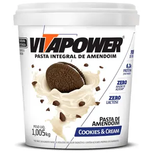Pasta de Amendoim Integral Vitapower Cookies 1,005kg
