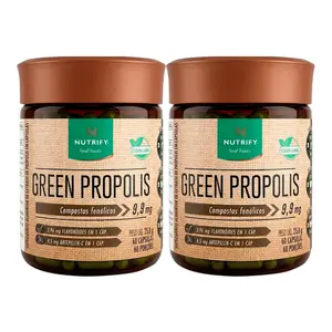 Kit 2 Green Propolis Nutrify 60 Cápsulas