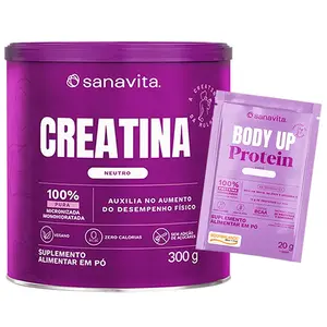 Creatina Sanavita 300g Ganhe Brinde
