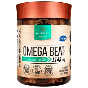 Ômega Beat com CoQ10 Nutrify 60 Cápsulas
