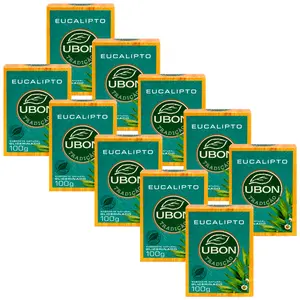 Kit 10 Sabonete Glicerinado Eucalípto Ubon 100g