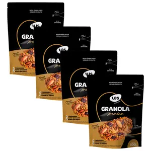 Kit 4 Granola Premium Ws Naturais 500g