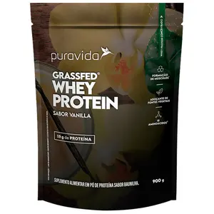 Whey Protein Grassfed Puravida Sabor Baunilha 900g